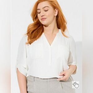 Harper Georgette Pullover 3/4 Sleeve Blouse